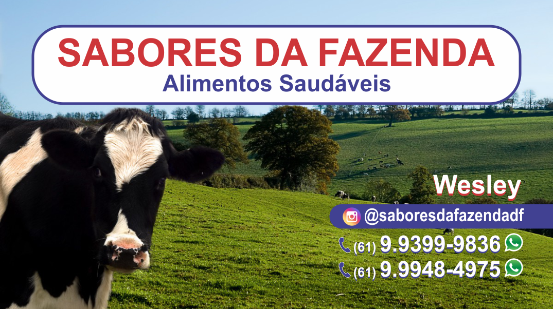 Cartão - Sabores da Fazenda